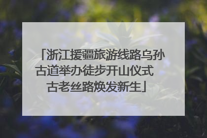 浙江援疆旅游线路乌孙古道举办徒步开山仪式 古老丝路焕发新生