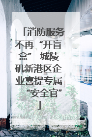 消防服务不再“开盲盒” 城陵矶新港区企业喜提专属“安全官”