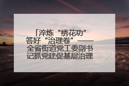 淬炼“绣花功” 答好“治理卷”——全省街道党工委副书记抓党建促基层治理培训示范班侧记