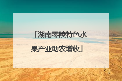 湖南零陵特色水果产业助农增收