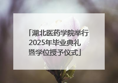湖北医药学院举行2025年毕业典礼暨学位授予仪式