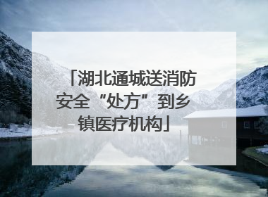 湖北通城送消防安全“处方”到乡镇医疗机构