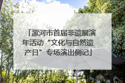 漯河市首届非遗展演年活动“文化与自然遗产日”专场演出侧记