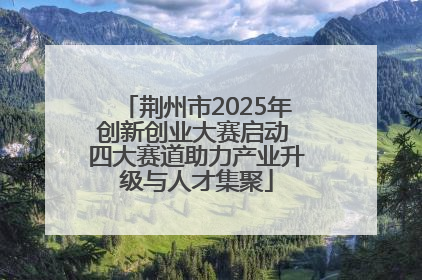 荆州市2025年创新创业大赛启动 四大赛道助力产业升级与人才集聚