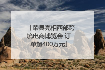 荣县亮相西部跨境电商博览会 订单超400万元