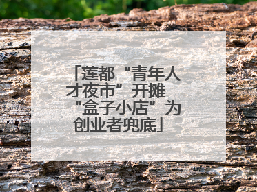 莲都“青年人才夜市”开摊 “盒子小店”为创业者兜底