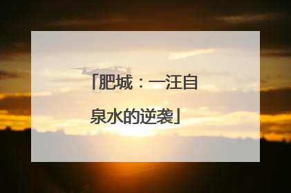 肥城：一汪自泉水的逆袭
