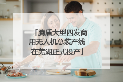 腾盾大型四发商用无人机总装产线在芜湖正式投产