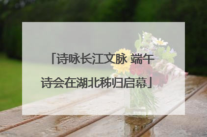 诗咏长江文脉 端午诗会在湖北秭归启幕