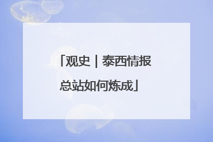 观史｜泰西情报总站如何炼成
