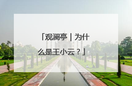 观澜亭｜为什么是王小云？
