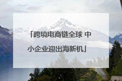 跨境电商链全球 中小企业迎出海新机