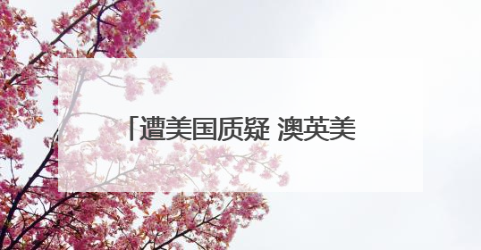 遭美国质疑 澳英美核潜艇合作生变数