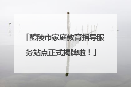 醴陵市家庭教育指导服务站点正式揭牌啦！