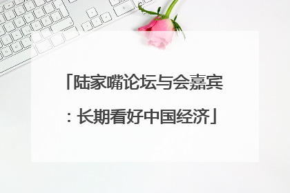 陆家嘴论坛与会嘉宾：长期看好中国经济