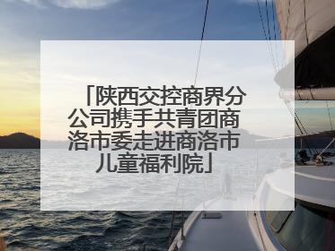 陕西交控商界分公司携手共青团商洛市委走进商洛市儿童福利院