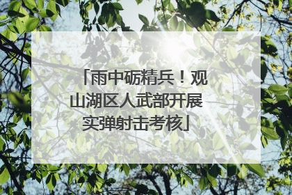 雨中砺精兵！观山湖区人武部开展实弹射击考核