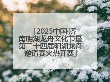 2025中国·济南明湖龙舟文化节暨第二十四届明湖龙舟邀请赛火热开赛