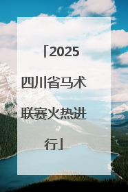 2025四川省马术联赛火热进行