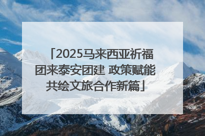 2025马来西亚祈福团来泰安团建 政策赋能共绘文旅合作新篇