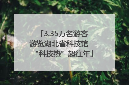3.35万名游客游览湖北省科技馆 “科技热”超往年