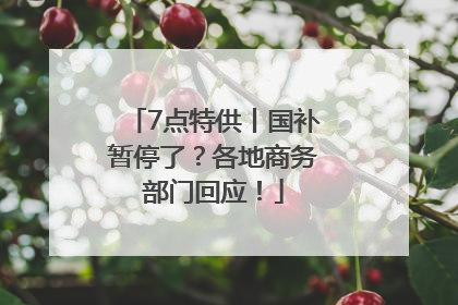 7点特供丨国补暂停了？各地商务部门回应！